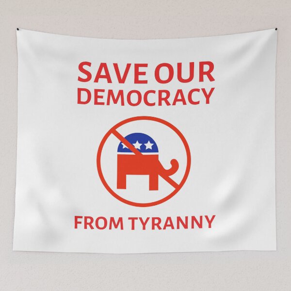 Item preview, Save our democracy from tyranny. designed and sold by Rachel the Artist .