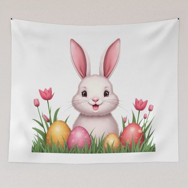 Item preview, Easter Bunny Floral designed and sold by PrintCreations9.