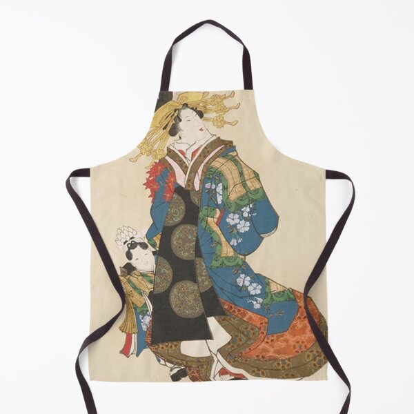 Item preview, ukiyo-e oiran asian beauty kimono designed and sold by FunkyBeaver.