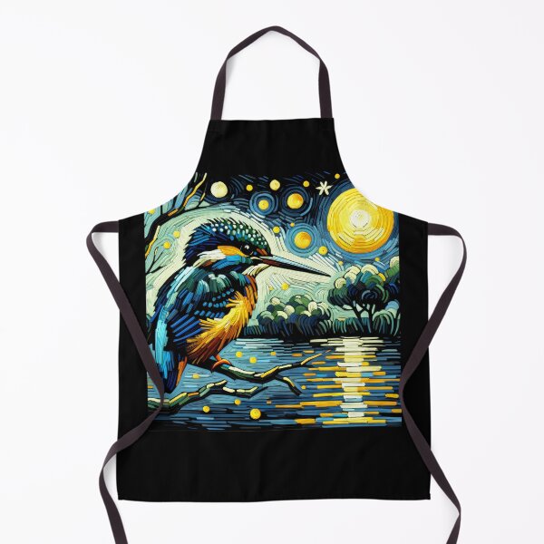 Item preview, Starry Night Kingfisher Van Gogh Bird Lover designed and sold by Kimberley King Art  King Art.