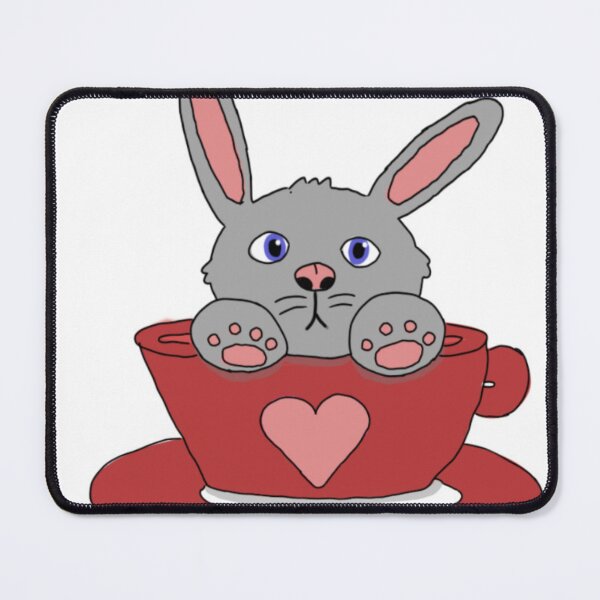 Item preview, Valentines Bunny In A Cup designed and sold by shannoncrafty.