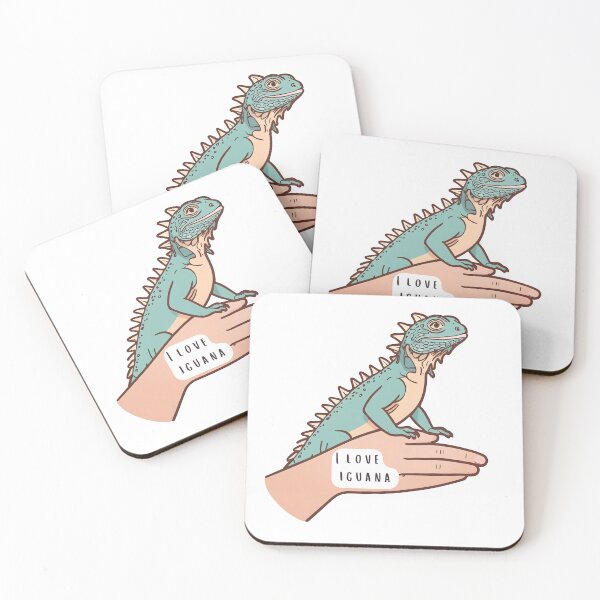 Item preview, A unique t-shirt design featuring simple graphics and text of a cute, colorful Iguana lizard, a popular exotic pet that can be handled and kept as a pet designed and sold by postprocess.