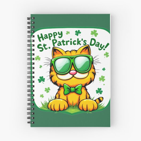 Item preview, St. Patrick’s Day Cool Cat 3 designed and sold by SteadyRolling.