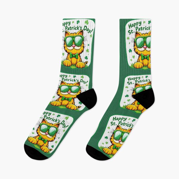 Item preview, St. Patrick’s Day Cool Cat 3 designed and sold by SteadyRolling.