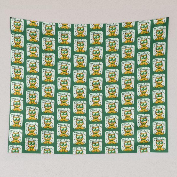 Item preview, St. Patrick’s Day Cool Cat 3 designed and sold by SteadyRolling.