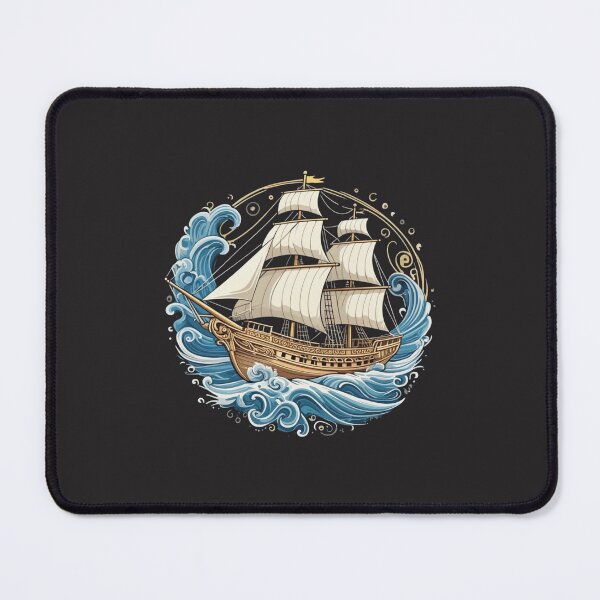 Item preview, Vintage Sailing Ship – Nautical Ocean Adventure Art designed and sold by DscapeDesigns.