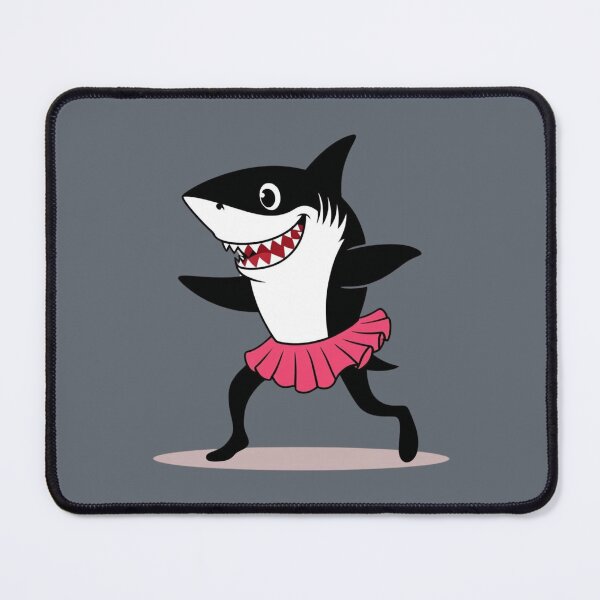 Item preview, Dancing Shark in Pink Tutu – Funny Cartoon Illustration designed and sold by Art Garden.