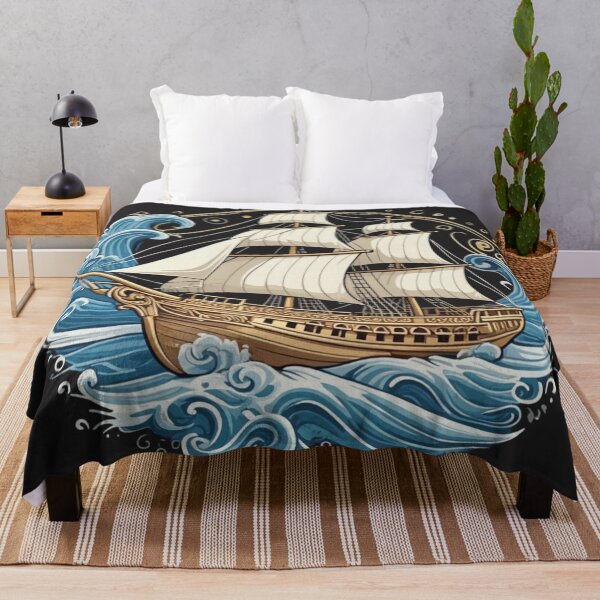 Item preview, Vintage Sailing Ship – Nautical Ocean Adventure Art designed and sold by DscapeDesigns.