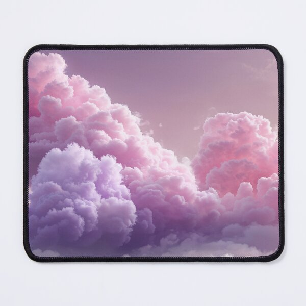 Dreamscape Clouds: Ethereal Pastel Skies Mouse Pad