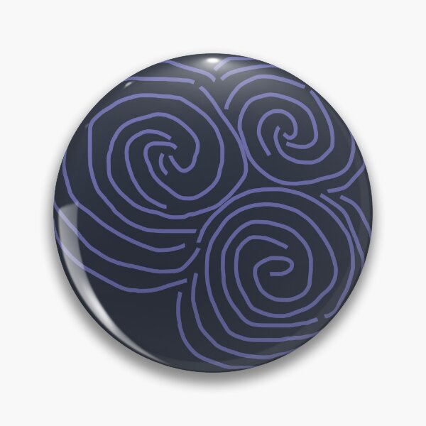 Item preview, Celtic Spiral Irish Roots Very Peri Line Drawing Newgrange designed and sold by ellenhenry.