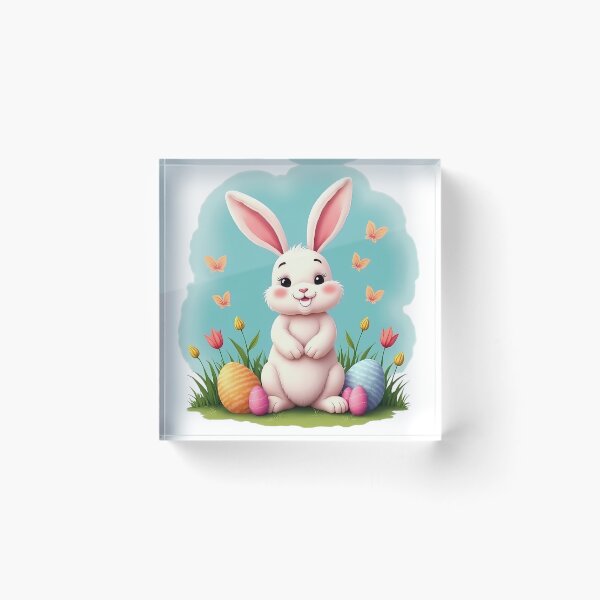 Item preview, Easter Bunny Floral designed and sold by PrintCreations9.