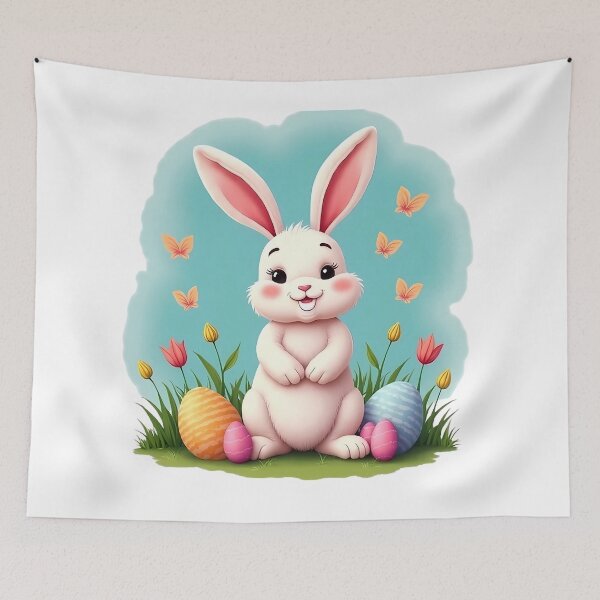 Item preview, Easter Bunny Floral designed and sold by PrintCreations9.