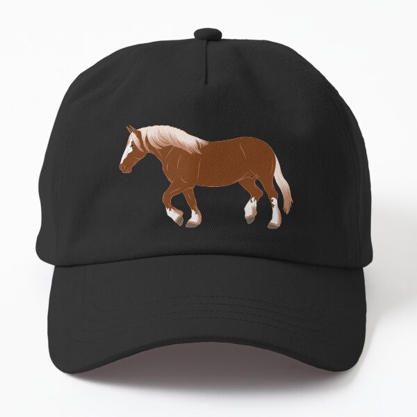 Aperçu de l'œuvre Cheval Breton, dessin cheval alezan, cheval de trait, races de chevaux de la France créée et vendue par WebEquitation®.