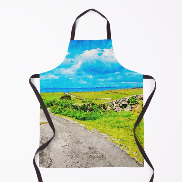 Item preview, Scenic watercolor painting of Inishmore landscape on the Aran Islands,Ireland designed and sold by GestaltImagery.