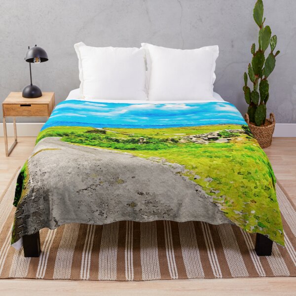 Item preview, Scenic watercolor painting of Inishmore landscape on the Aran Islands,Ireland designed and sold by GestaltImagery.
