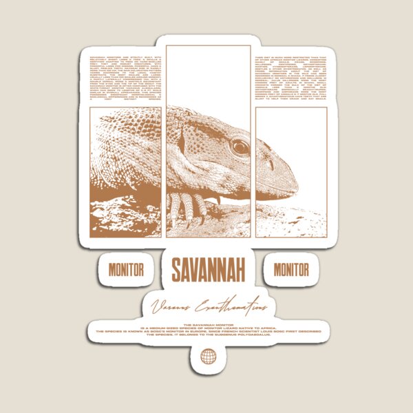 Item preview, Savannah Monitor Modern Streetwear Reptile Keeper designed and sold by JRRTs.