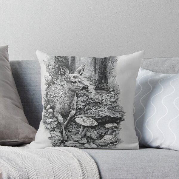 Item preview, Realistic deer pencil drawing designed and sold by Pencil-Art.