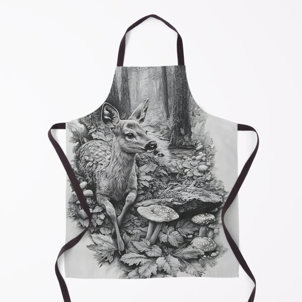 Item preview, Realistic deer pencil drawing designed and sold by Pencil-Art.