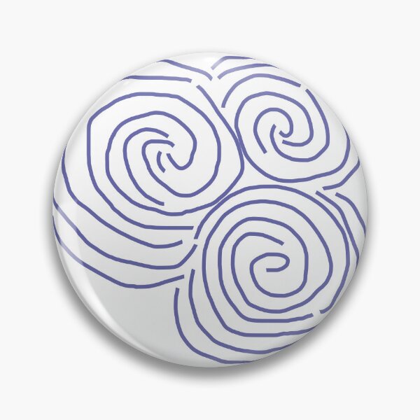 Item preview, Celtic Spiral Irish Roots Very Peri Line Drawing Newgrange designed and sold by ellenhenry.