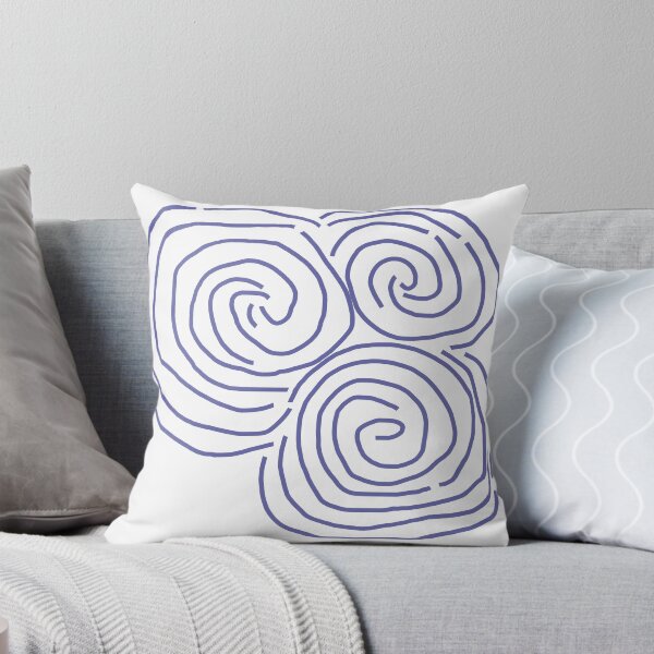 Item preview, Celtic Spiral Irish Roots Very Peri Line Drawing Newgrange designed and sold by ellenhenry.