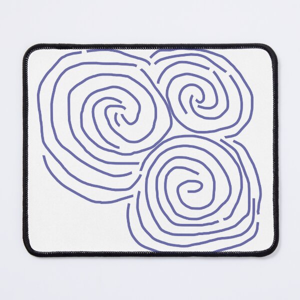Item preview, Celtic Spiral Irish Roots Very Peri Line Drawing Newgrange designed and sold by ellenhenry.