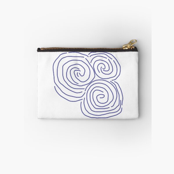 Item preview, Celtic Spiral Irish Roots Very Peri Line Drawing Newgrange designed and sold by ellenhenry.