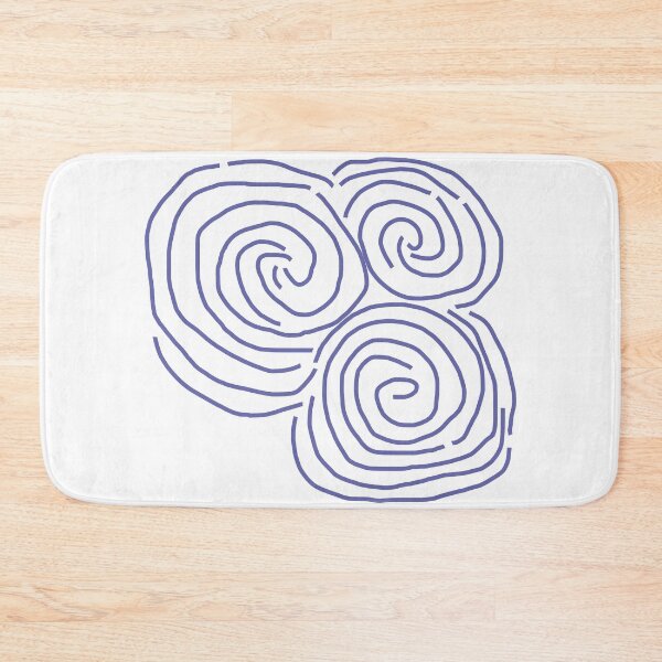 Item preview, Celtic Spiral Irish Roots Very Peri Line Drawing Newgrange designed and sold by ellenhenry.