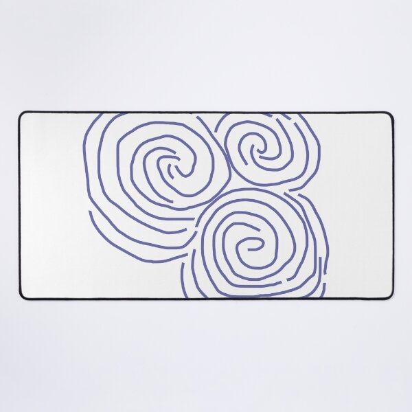 Item preview, Celtic Spiral Irish Roots Very Peri Line Drawing Newgrange designed and sold by ellenhenry.