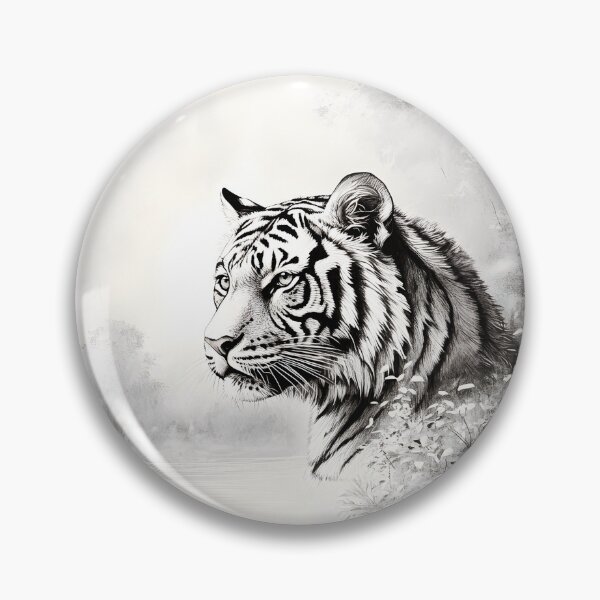 Item preview, Realistic Tiger pencil drawing designed and sold by Pencil-Art.