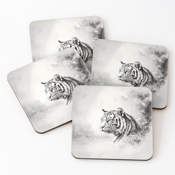 Item preview, Realistic Tiger pencil drawing designed and sold by Pencil-Art.