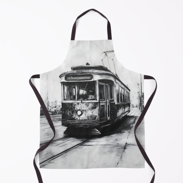Item preview, Realistic Tram Pencil Drawing designed and sold by Pencil-Art.