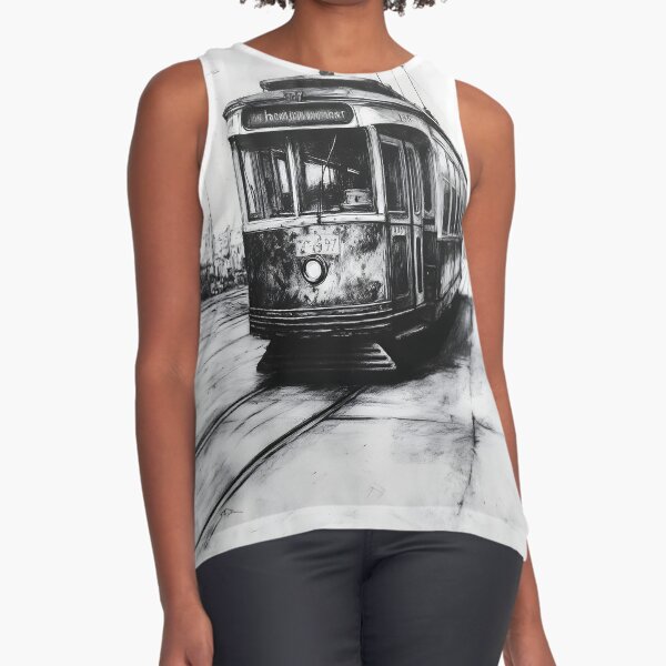 Aperçu de l'œuvre Dessin au crayon d'un tramway réaliste créée et vendue par Pencil-Art.