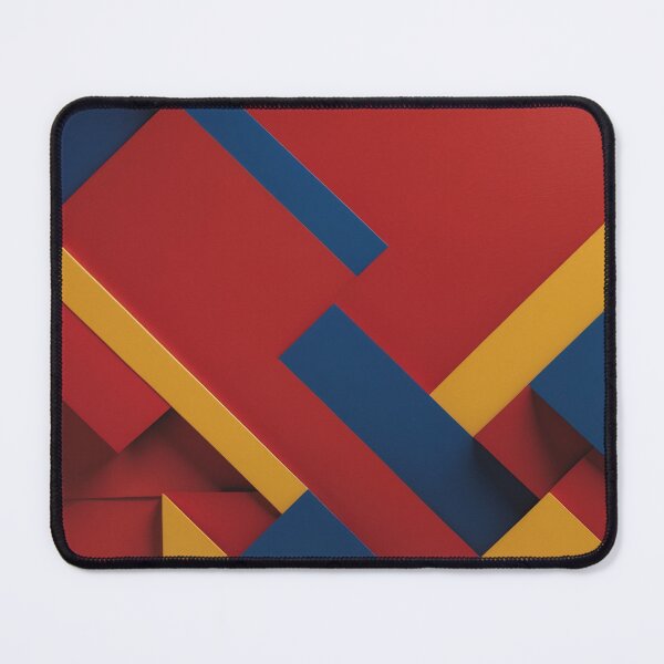 Geometric Abstraction – Bold Minimalist Design Mouse Pad