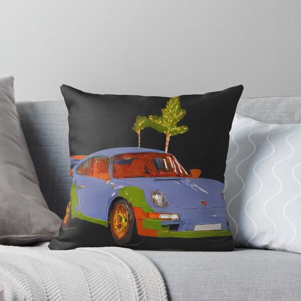 Item preview, Vibrant Retro Sports Car – Abstract Pop Art on Black designed and sold by CARSOOTH.