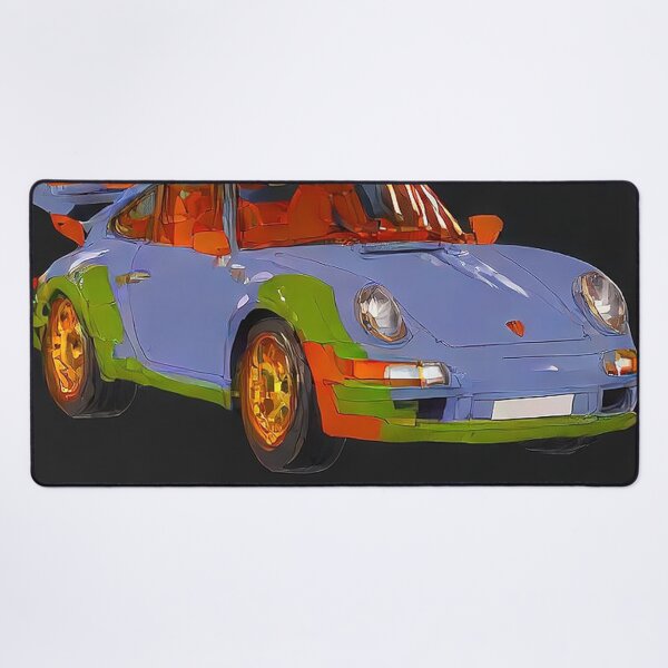Item preview, Vibrant Retro Sports Car – Abstract Pop Art on Black designed and sold by CARSOOTH.