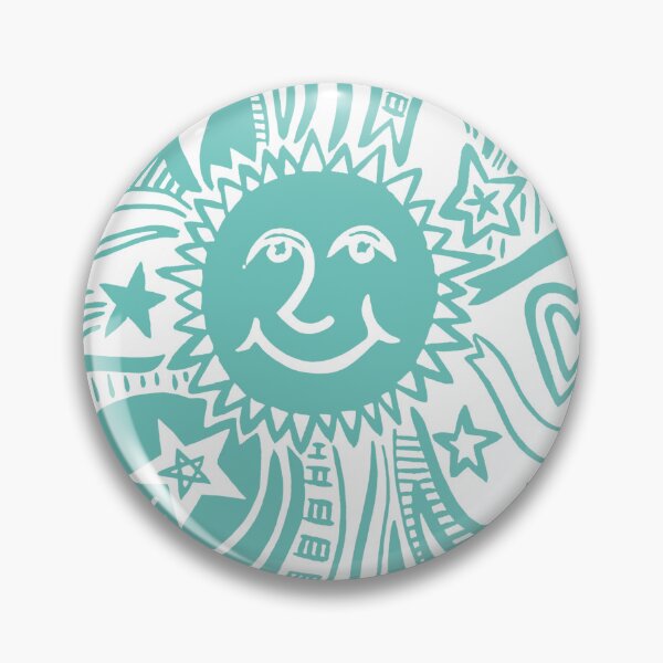 Item preview, Sun Print - Greeny Blue Background designed and sold by Helen McCartney Designs.