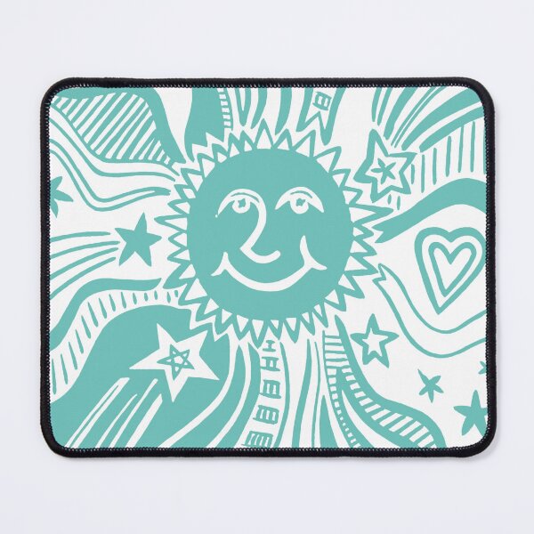 Item preview, Sun Print - Greeny Blue Background designed and sold by Helen McCartney Designs.