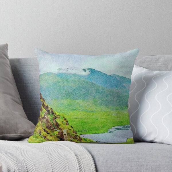 Item preview, Watercolor landscape of Conor Pass in the Dingle Peninsula, Ireland designed and sold by GestaltImagery.