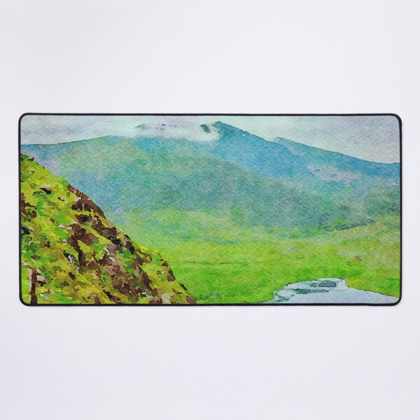 Item preview, Watercolor landscape of Conor Pass in the Dingle Peninsula, Ireland designed and sold by GestaltImagery.