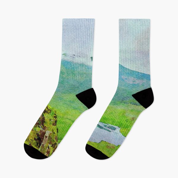 Item preview, Watercolor landscape of Conor Pass in the Dingle Peninsula, Ireland designed and sold by GestaltImagery.