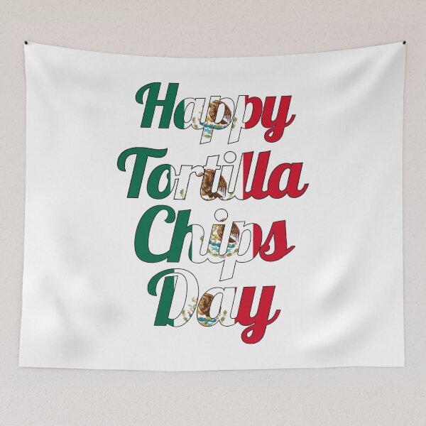 Item preview, happy tortilla chips day nachos chips designed and sold by SlocifieShop.