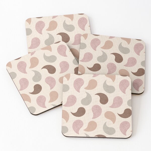 Item preview, Modern Paisley in Earthy Tones on Textured Beige designed and sold by Elisabeth Coelfen.