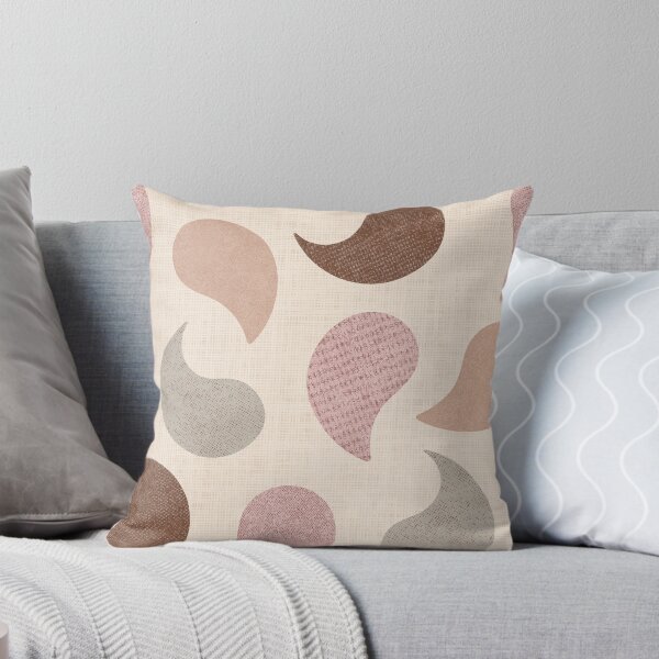 Item preview, Modern Paisley in Earthy Tones on Textured Beige designed and sold by Elisabeth Coelfen.