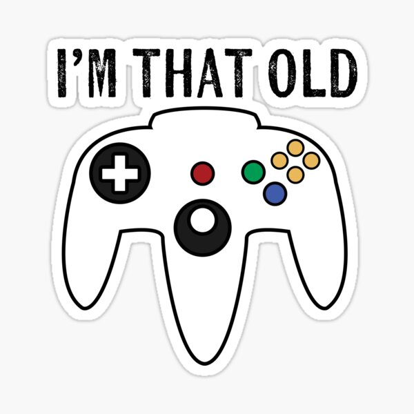 Vista previa del artículo con la obra «Soy tan viejo - N64», diseñado y vendido por Solstice Noir.