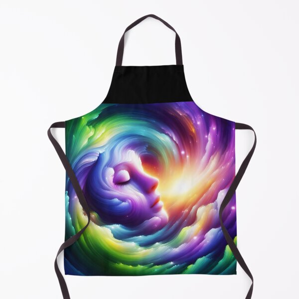 Item preview, amegreen face surreal swirl cloudy purple and green beauty designed and sold by EmeraldeaArt.