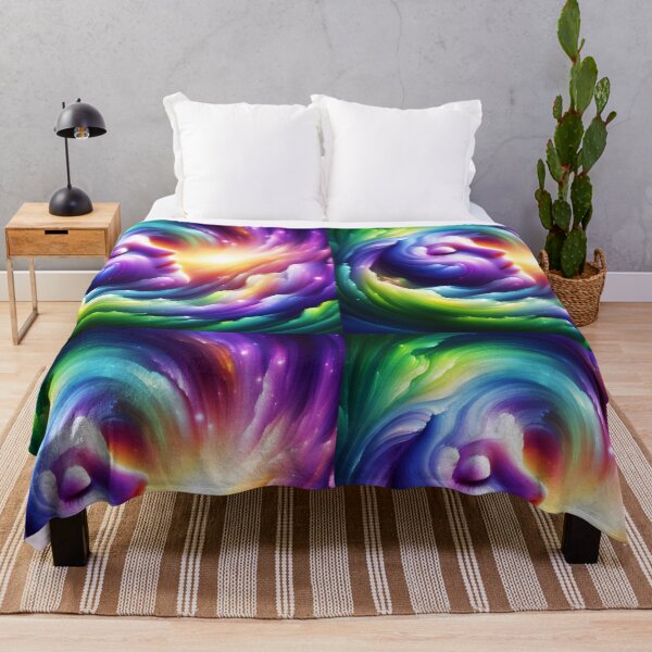 Item preview, amegreen face surreal swirl cloudy purple and green beauty designed and sold by EmeraldeaArt.