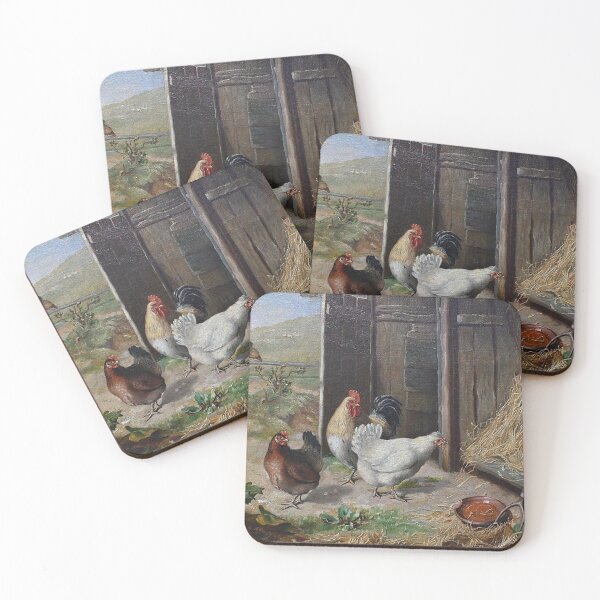 Item preview, Chickens in a Farmyard by Edgar Hunt designed and sold by tomorrowsart.