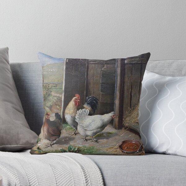 Item preview, Chickens in a Farmyard by Edgar Hunt designed and sold by tomorrowsart.