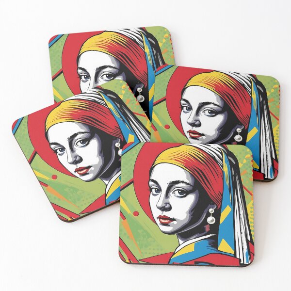 Item preview, Famous Girl with a Pearl Earing Pop Art designed and sold by PaperCraftersUk.
