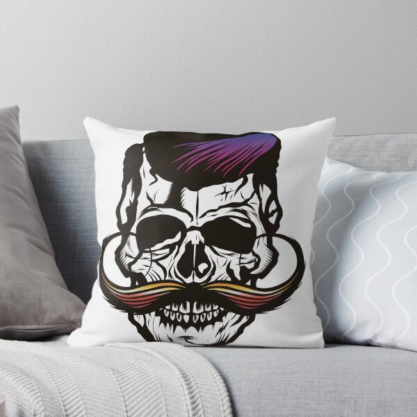 Item preview, skull mustache mustached hipster designed and sold by Achille3777.